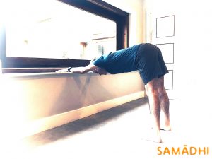 supported Adhomukha Svanasana in Samadhi yoga dublin